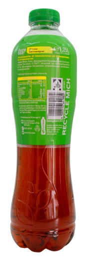 Fuze Tea Zitrone-Zitronengras Eistee, 6 x 1.25 l Flasche EINWEG