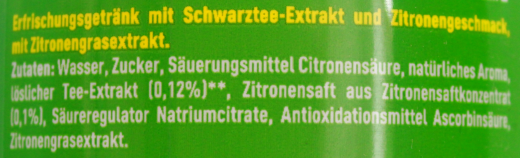 Fuze Tea Zitrone-Zitronengras Eistee, 6 x 1.25 l Flasche EINWEG