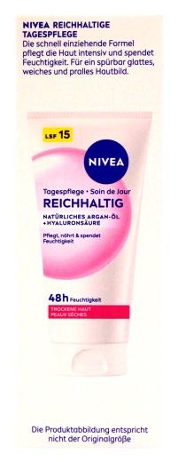 Nivea Tagespflege natürliches Argan-Öl + Hyaluronsäure LSF 15, 3 x 50ml Tube
