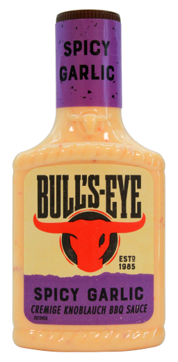 Bull's-Eye spicy Garlic cremige Knoblauch BBQ Sauce, 3 x 300ml Flasche