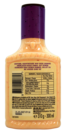 Bull's-Eye spicy Garlic cremige Knoblauch BBQ Sauce, 3 x 300ml Flasche