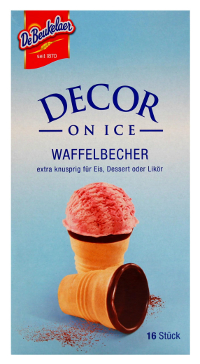 DeBeukelaer Decor on Ice Waffelbecher, 21 x 60g Packung