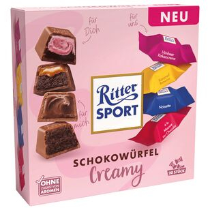 Ritter Sport Schokowürfel Creamy, 9 x 162g Schachtel