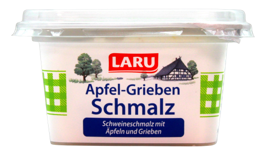 Laru Apfel-Grieben Schmalz, 6 x 150g Becher