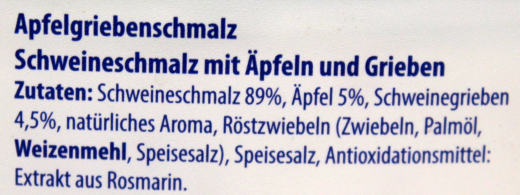 Laru Apfel-Grieben Schmalz, 6 x 150g Becher