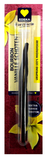 Herzstücke Bourbon Vanilleschoten, 4 x 4g Glasröhrchen