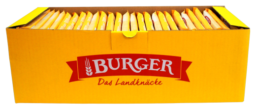 Burger Delikatesse Knäckebrot, 56 x 20g Packung