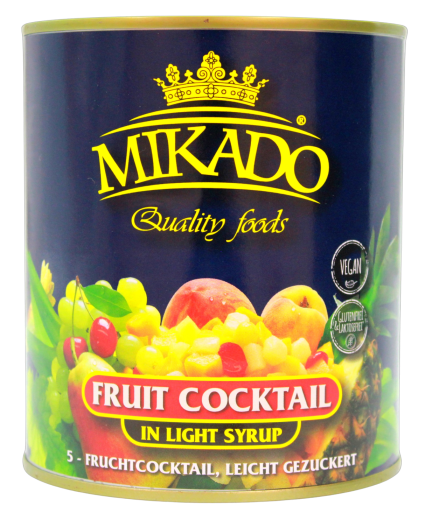 Mikado Fruit Cocktail in light Syrup, 6 x 480g Dose