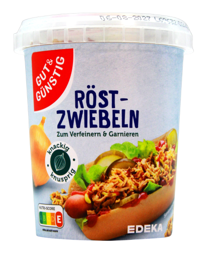 Gut & Günstig Röstzwiebeln, 8 x 150g Becher