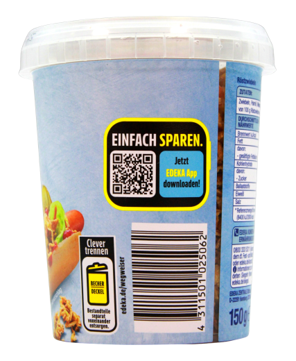Gut & Günstig Röstzwiebeln, 8 x 150g Becher