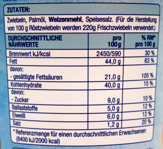 Gut & Günstig Röstzwiebeln, 8 x 150g Becher