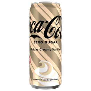 Coca-Cola Holiday Creamy Vanilla Zero Sugar, 24 x 0.33 l Dose EINWEG