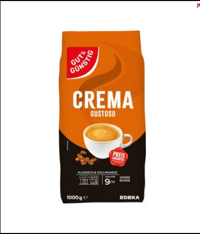 G&G Crema Gustoso ganze Bohnen 4 x 1000g