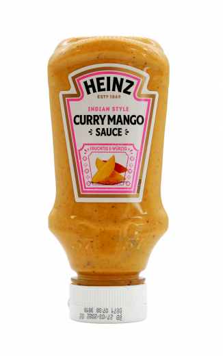 Heinz Curry Mango Sauce, Indian Style 4 x 220ml Tuben