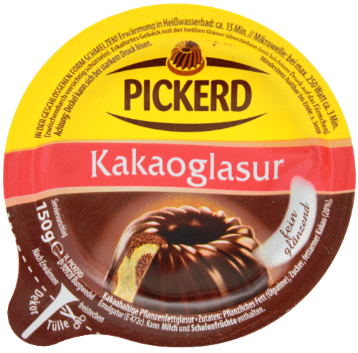 Pickerd Kakaoglasur, 5 x 150g Becher