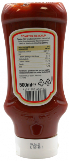 Papa Joe`s Tomaten Ketchup 6 x 500ml Tuben