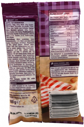 Gut & Günstig Mandeln blanchiert und gehackt 5 x 100g Tüten