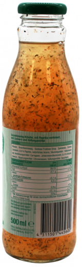 Gut & Günstig Kräuter Dressing Klassisch und Würzig, 6 x 500ml Flaschen