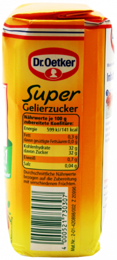 Dr. Oetker Gelierzucker Super 3:1, 7 x 500g Packungen