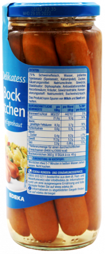 Gut & Günstig Delikatess Bock Würstchen 3 x 360g Gläser
