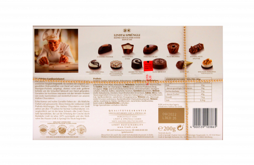 Lindt Pralines Hochfein, 6 x 200g Packungen