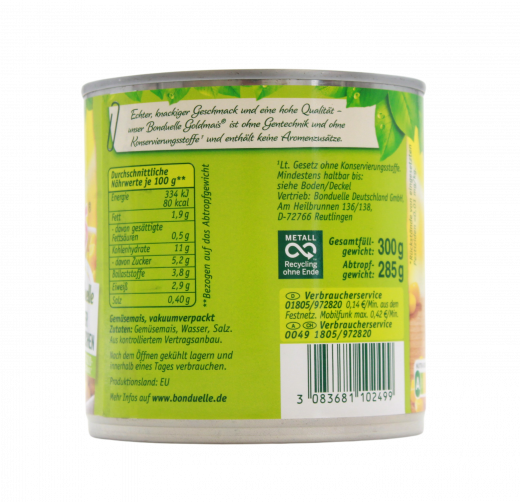 Bonduelle Goldmais 6 x 285g Dosen