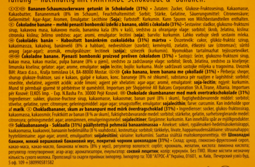 Casali Schokobananen, 5 x 300g Packungen