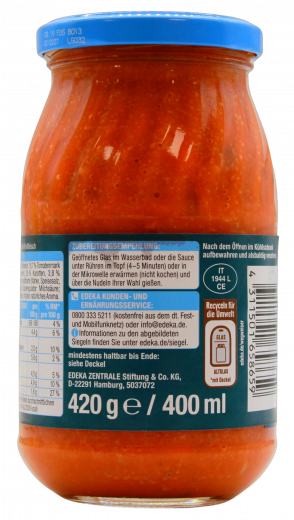 Gut & Günstig Nudelsauce Bolognese 5 x 400ml Gläser