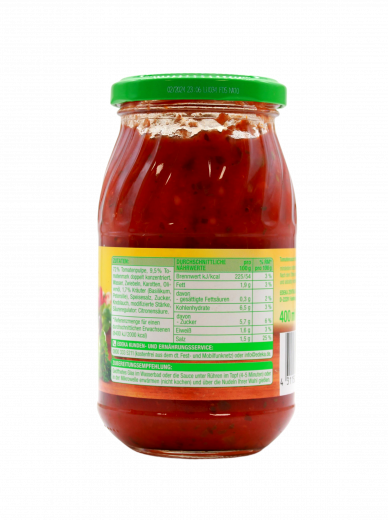 Gut & Günstig Nudelsauce Napoli, 5 x 400ml Gläser