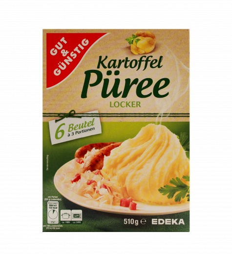 Gut & Günstig Kartoffelpüree locker 4 x 510g Packungen