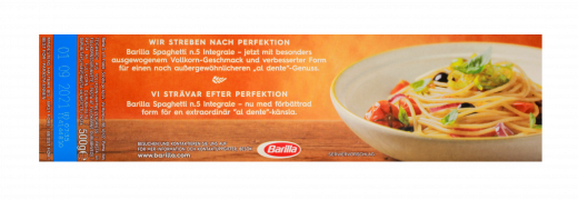 Barilla Vollkorn Spaghetti n.5 Integrale, 10 x 500g Packungen