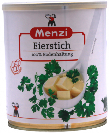 Menzi Eierstich gewürfelt 500g Dose