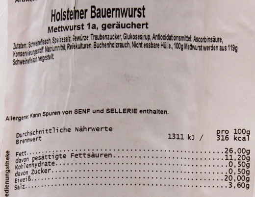 Dölling Holsteiner Bauernwurst ca. 1kg