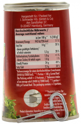 Rio Plata Corned Beef, 6 x 340g Dosen