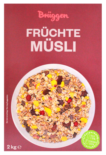 Brüggen Früchte-Müsli, 2 x 2 kg Packung