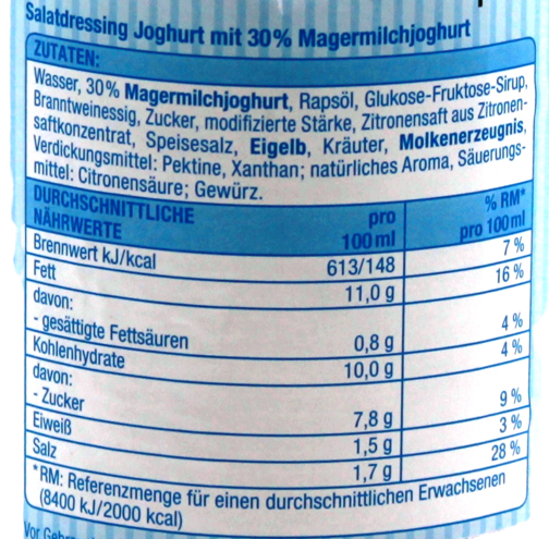 Gut & Günstig Joghurt Dressing, 6 x 500ml Flaschen