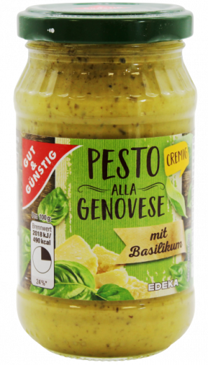 Gut & Günstig Pesto alla Genovese 6 x 190g Gläser