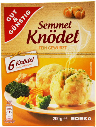 Gut & Günstig Semmel Knödel fein gewürzt 7 x 200g Packungen