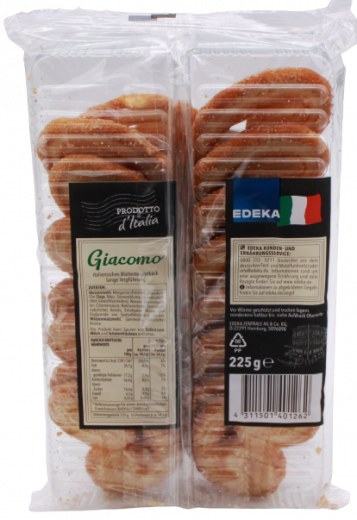 Edeka Giacomo Italienisches Blätterteiggebäck 9 x 225g Packungen