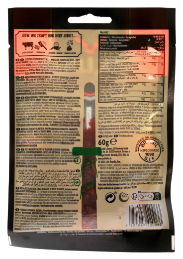 Jack Links Beef Jerky Sweet & Hot 100 Beef, 12 x 60g Beutel
