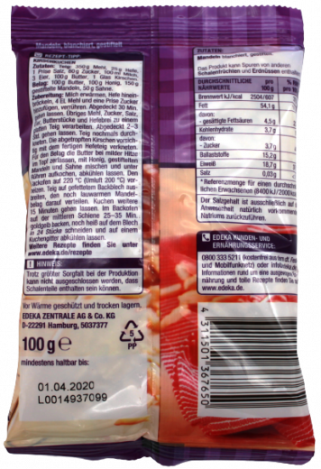 Gut & Günstig Mandeln gestiftelt, 5 x 100g Tüten