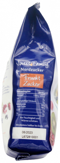 Sweet Family Nordzucker Fruchtzucker, 7 x 500g Packungen
