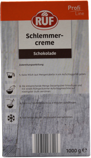 Ruf Schlemmercreme Schokolade, 1 x 1000g Packungen