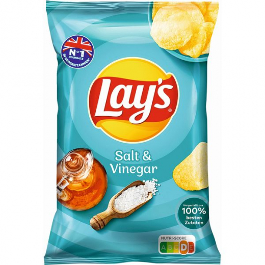 Lays Salt & Vinegar, 9 x 150g Tüten