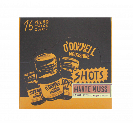 O'Donnell Harte Nuss 25% vol., 16 x 20ml Flaschen