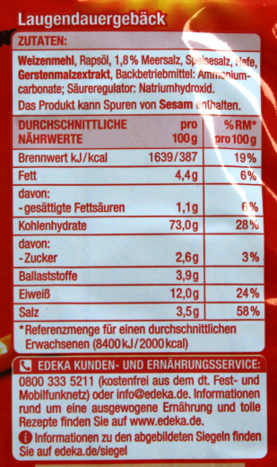 Gut & Günstig Salzstangen, 14 x 250g Beutel