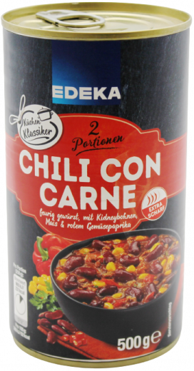 Edeka Chili Con Carne, 3 x 500g Dosen