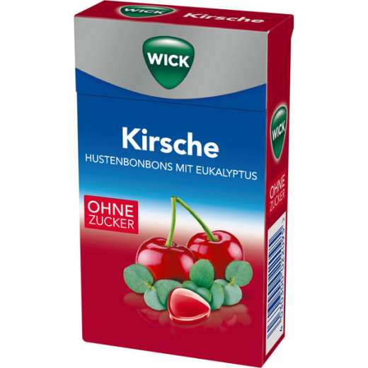 Wick Blau Kirsche & Eukalyptus ohne Zucker 20 x 46g Boxen