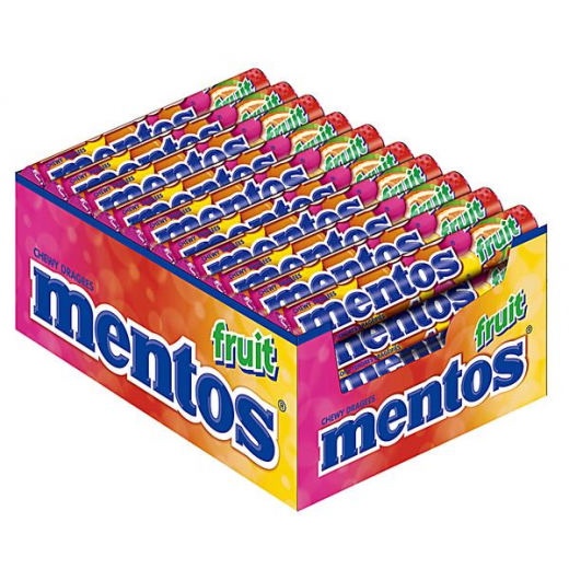 Mentos Fruit, 40 x 38g Rollen