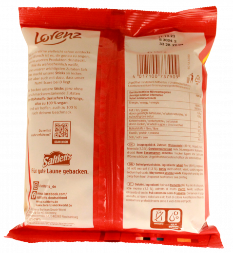 Lorenz Saltletts Sticks 9 x 150g Packungen